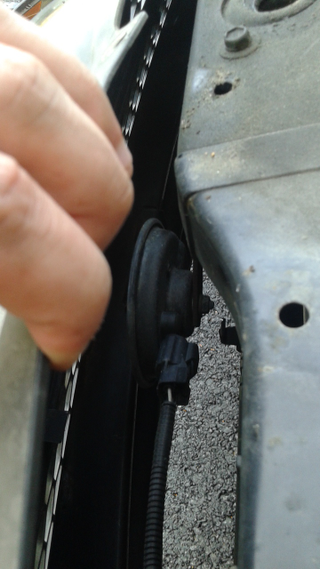 4:40pm - Start to button everything back up and realize your horn is really easy to get to...potential swap to a non-wimpy horn down the road...?